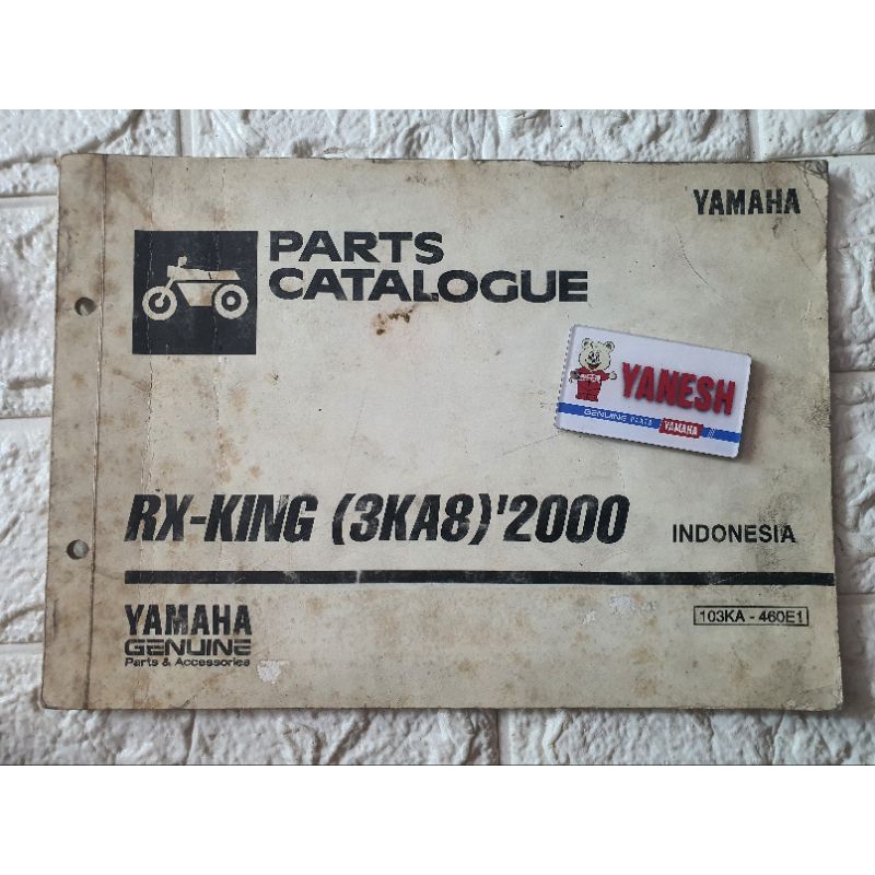 buku katalog catalogue yamaha rx king tahun 2000/2001 copyan