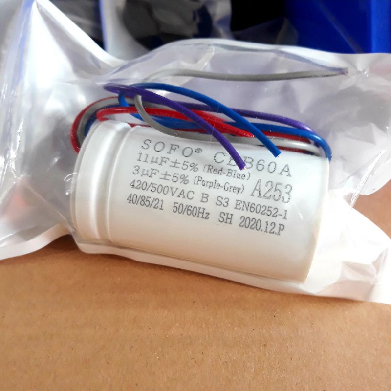 capasitor kapacitor mesin cuci multi 11+3 micro farad