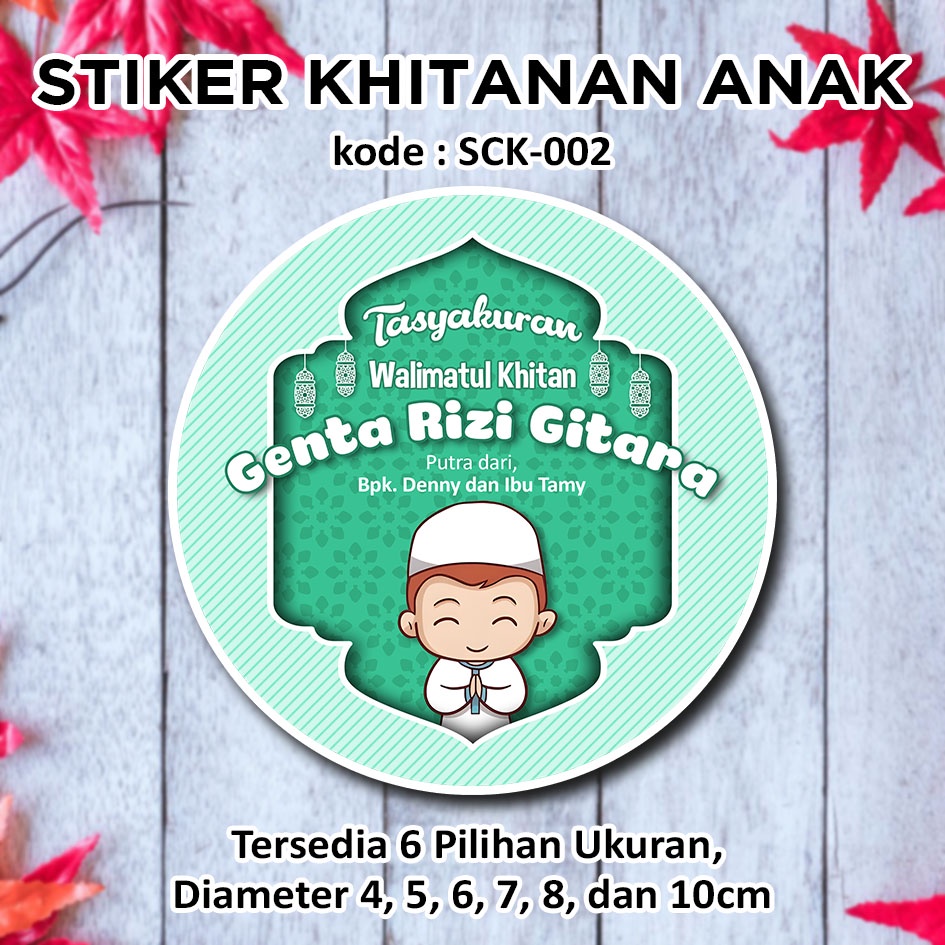 

STIKER KHITANAN ANAK KARTUN SUNATAN KHITAN SUPIT SUPITAN STICKER LABEL KOTAK NASI SNACK BOX HANTARAN HAMPERS RICE BOX TUMPENG MINI KARDUS NASI BENTO