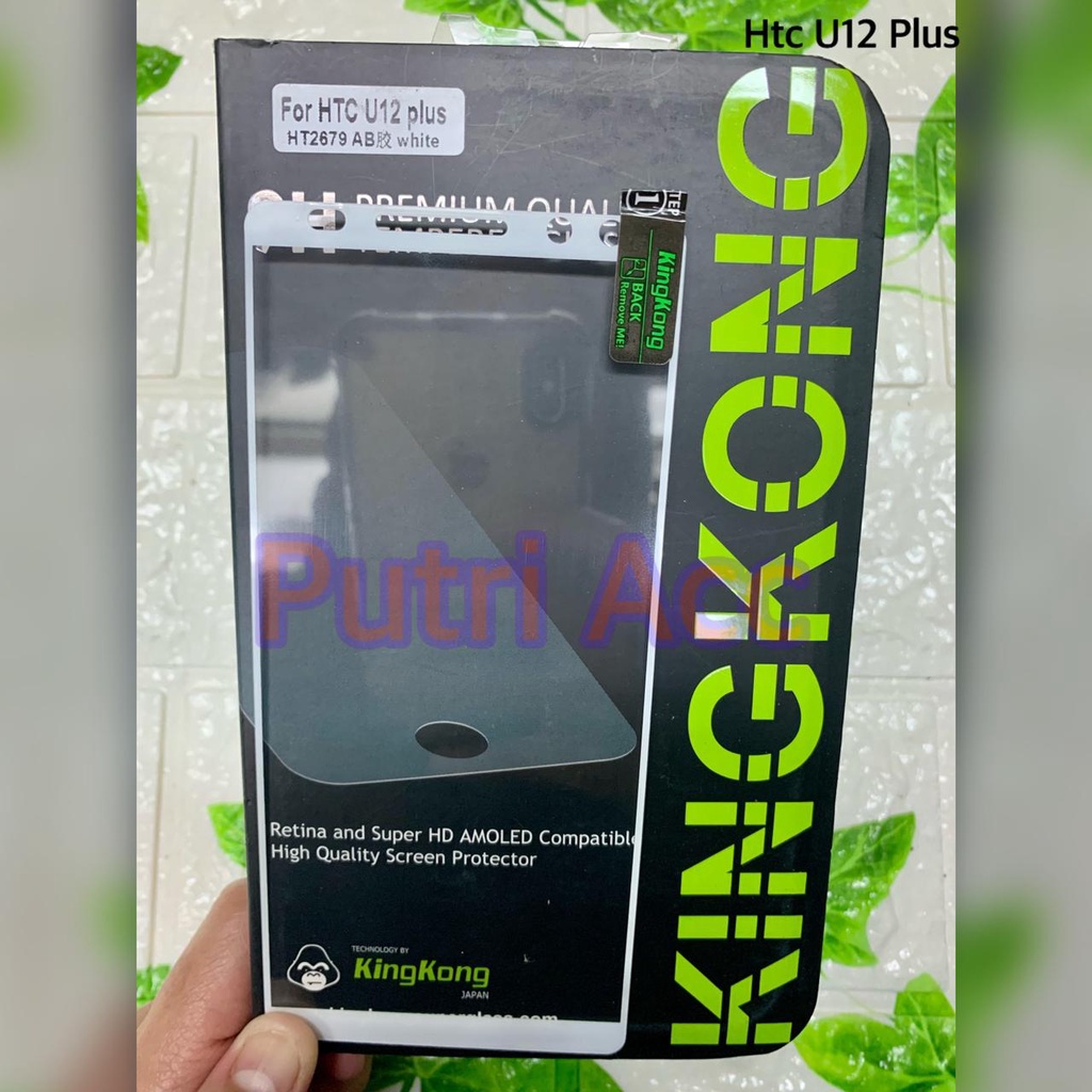 HTC U 12 PLUS TEMPERED GLASS KINGKONG FULL COVER ORIGINAL 100%