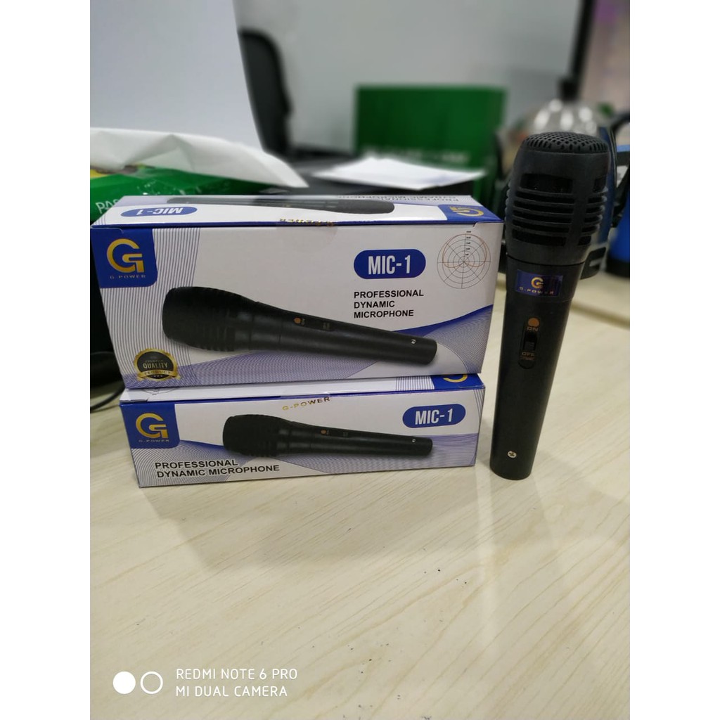 GPOWER  MIC 1 original Mic kabel Microphone cable karaoke vocal audio sound mik pengeras suara MUSIK