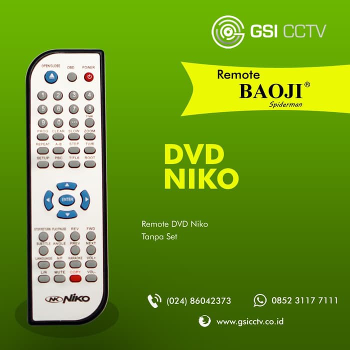 Remot / Remote DVD Player NIKO TERMURAH