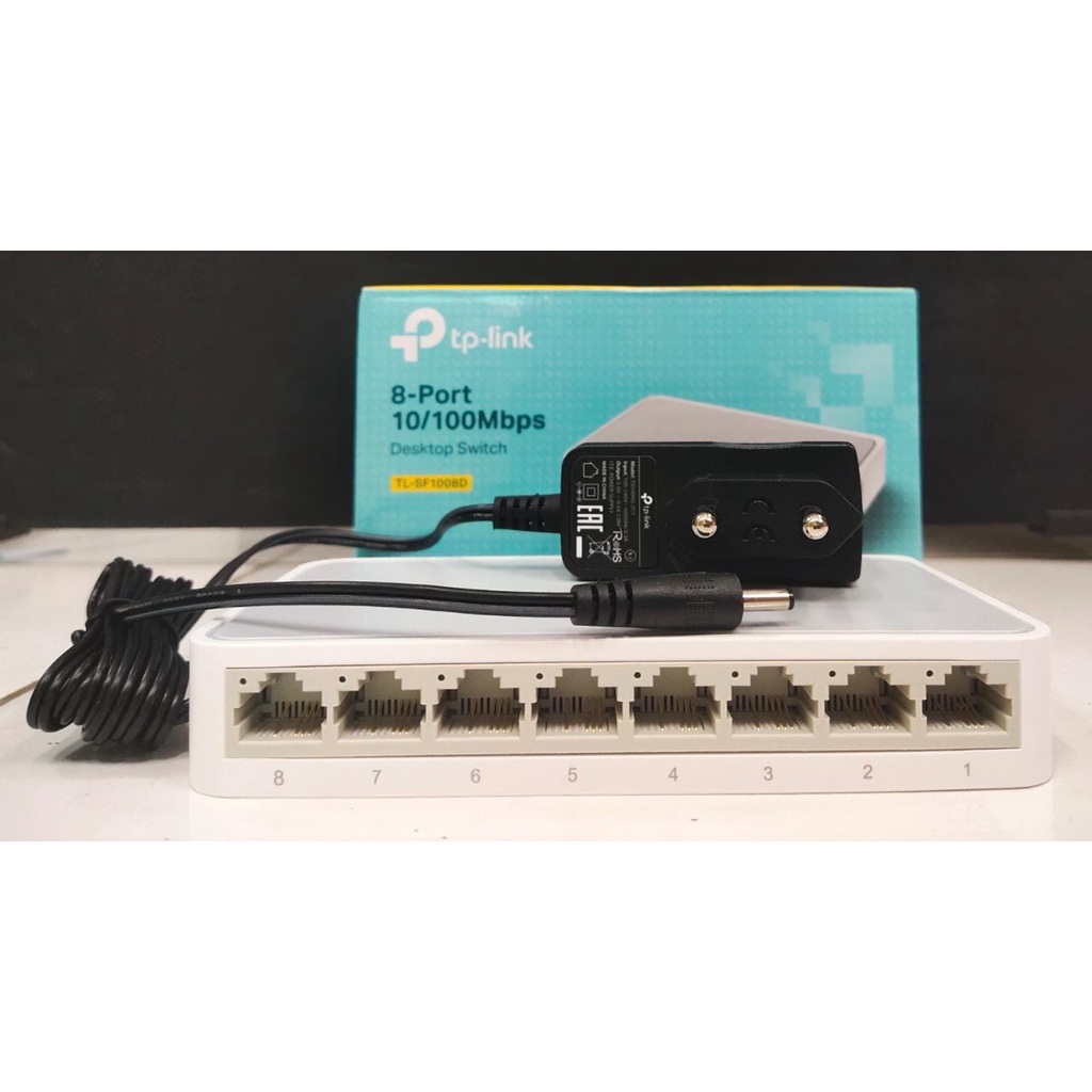 TP-LINK SWITCH HUB 8PORT SF1008D 10/100MBPS