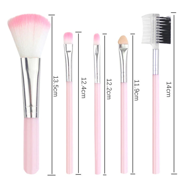 Kuas Make Up set isi 5 - Makeup Brush - Makeup Brush Tool Set Women Girls Eye Shadow Brush Powder Eyebrow Brush