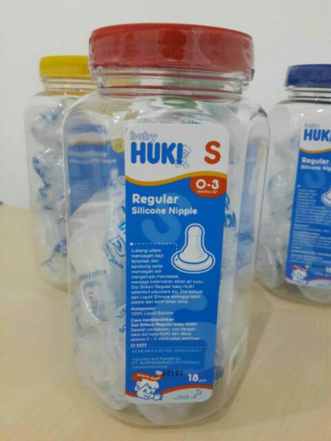 Dot Huki regular bulat jar isi 18 nipple toples