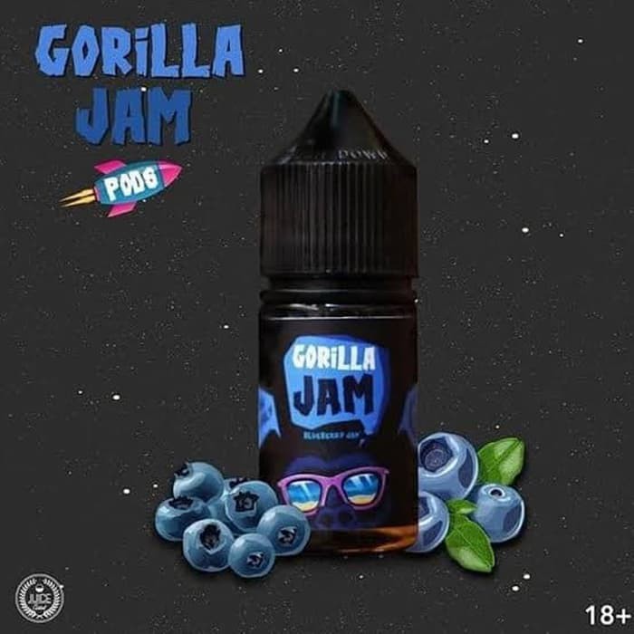 Gorilla Jam SaltNic Pods Friendly 30ml 12mg by juice cartel berpita cukai