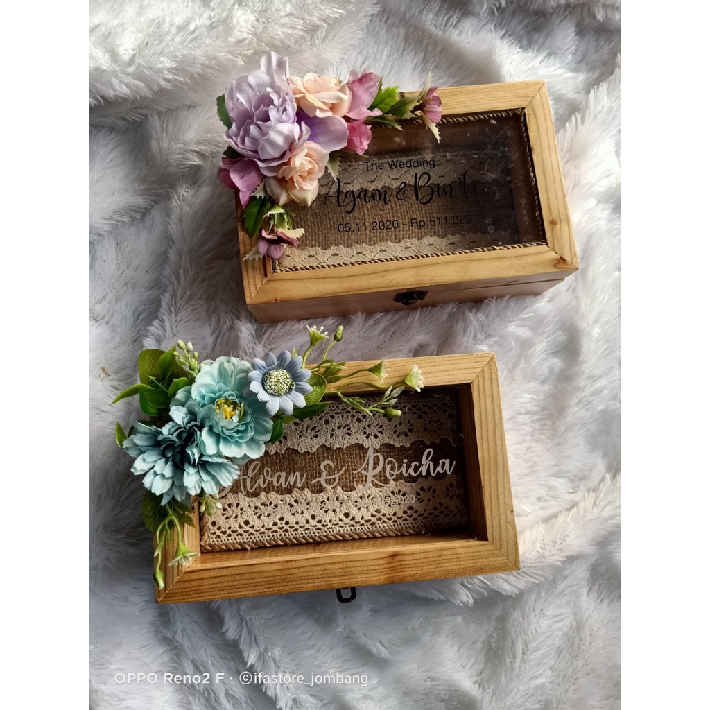 KOTAK UANG KAYU/ BOX UANG MAHAR RUSTIK