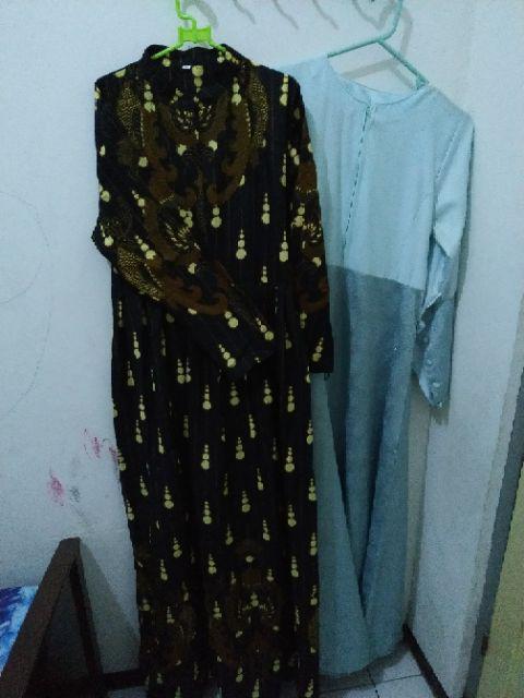 Ms Gamis Batik Sriwedari Maxi Super Jumbo Xxxxl Ld 128c. Bumil/busui Katun Soga