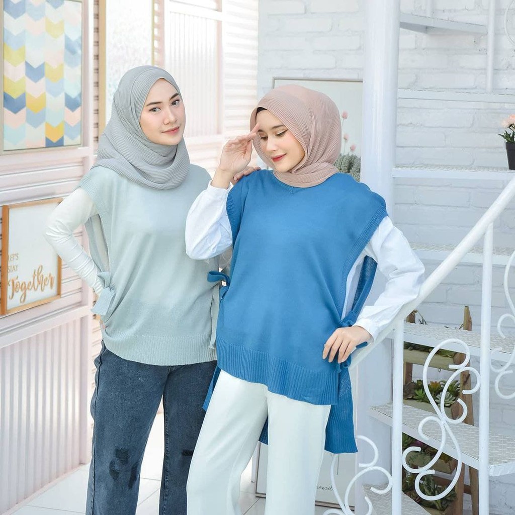Nara Grosir - Illo Long Vest | Fashion Terkini | Sweater Termurah