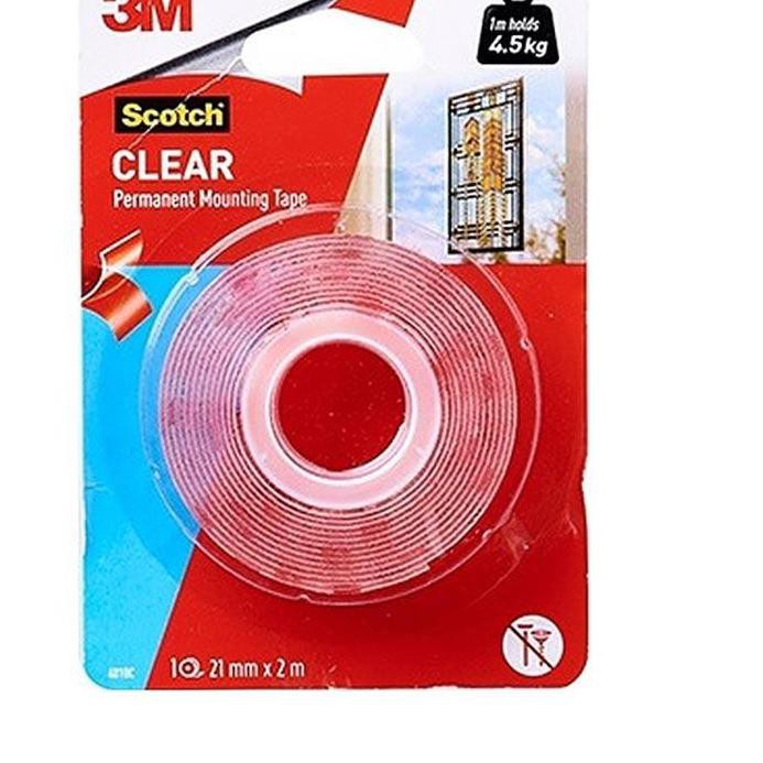 

Laris Double Tape 3M Scotch Clear Permanent Mounting Transparan 4010C 4,5KG, qt1....