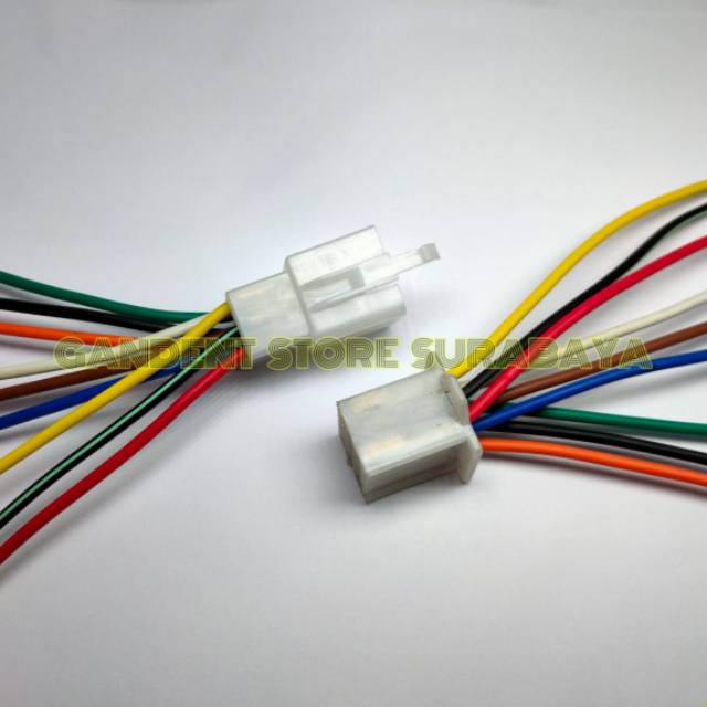 Connector soket skun terminal kabel male female 9 pin dengan kabel