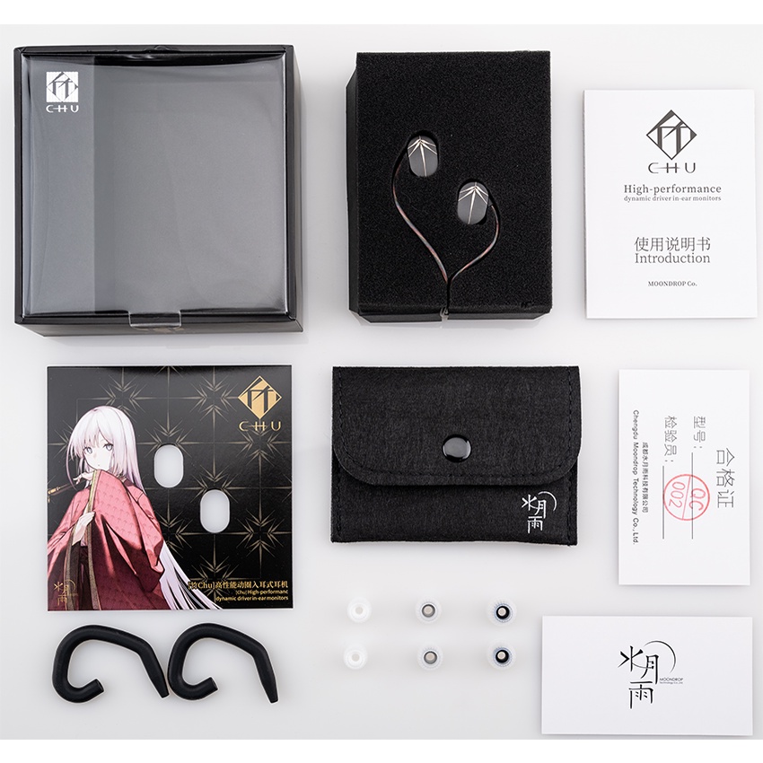 Moondrop Chu Headset Earphone Earbuds Musik Hifi Performa Tinggi 10mm Nano-Crystal Diafragma Audiophile