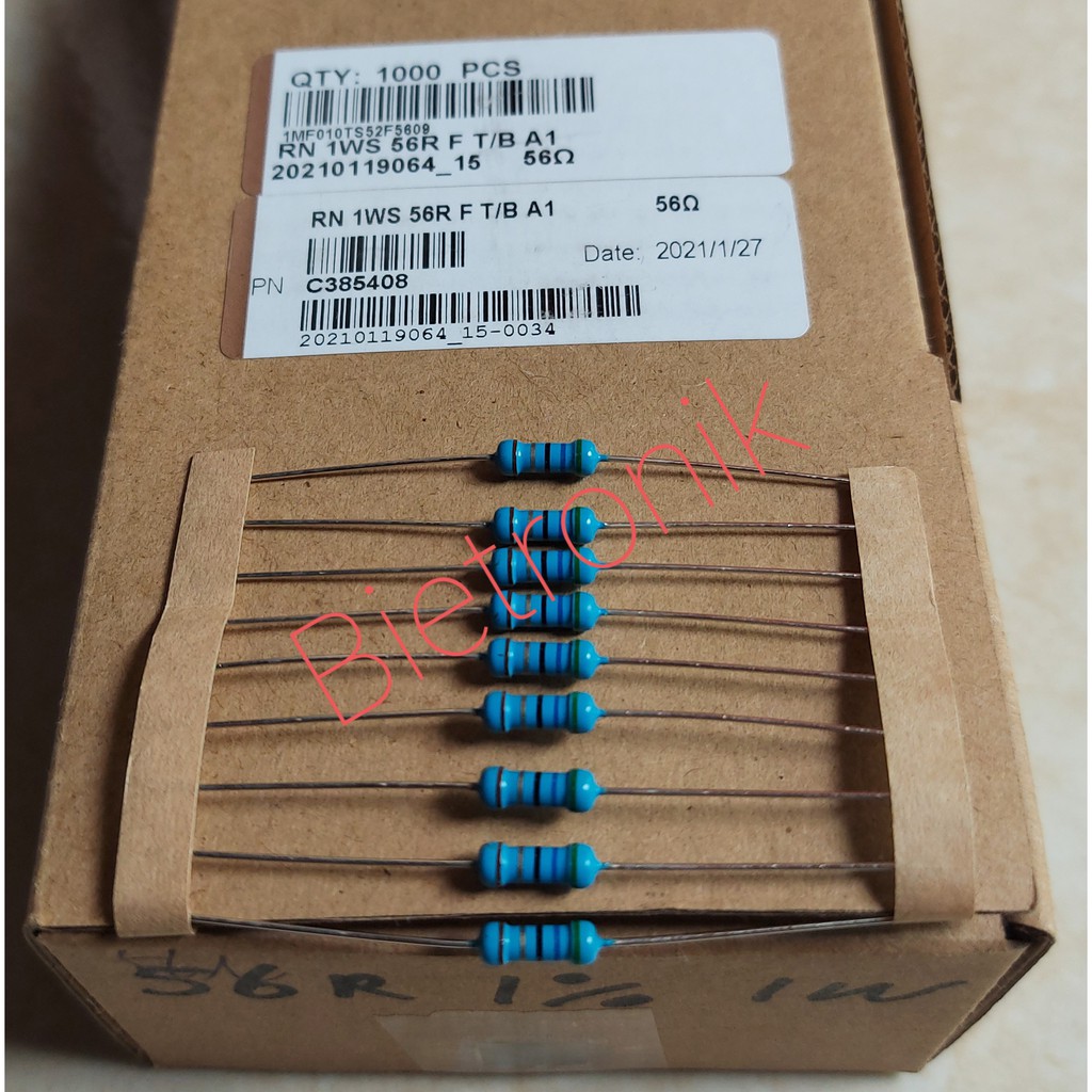 Resistor 56R 56 Ohm 1W 1% Metal Film