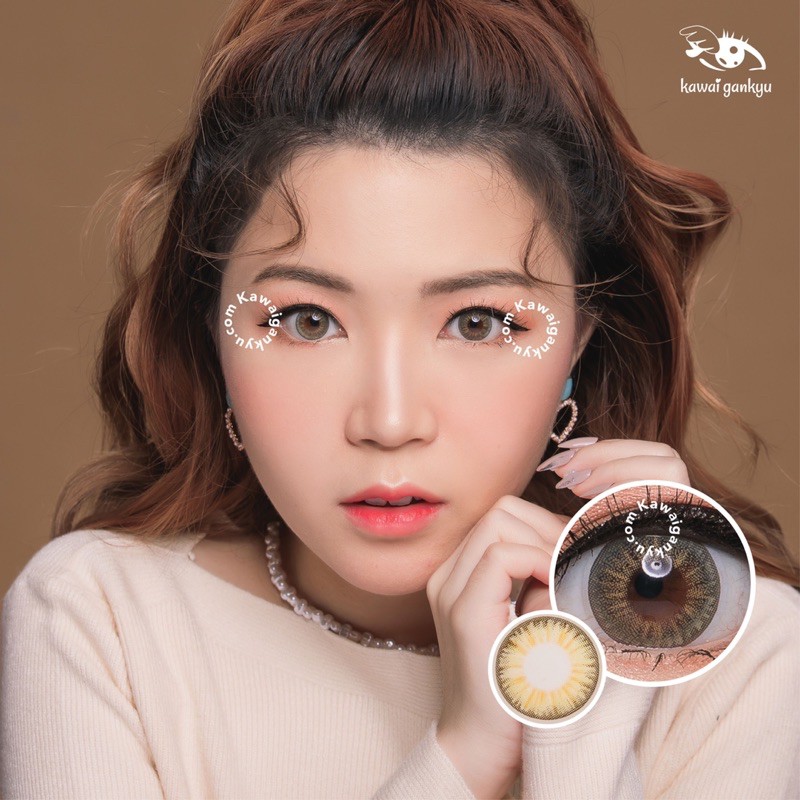 KawaiGankyu softlens - Princess ellena hazel (1botol)