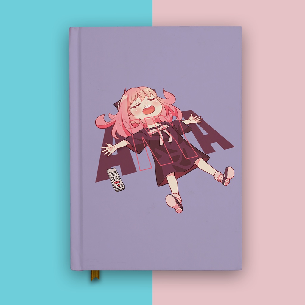 

Notebook Anime Spy X Family Anya Forger 1 Buku Tulis Hardcover Jurnal Custom Nama