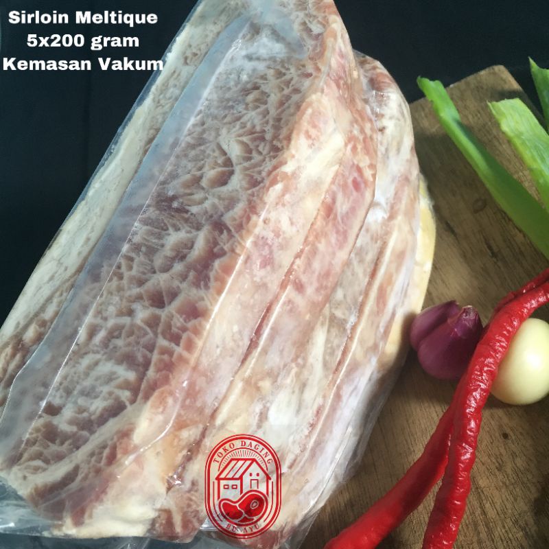 

Daging Striploin / Sirloin Meltique / Meltik Wagyu Steak Premium 1 kg
