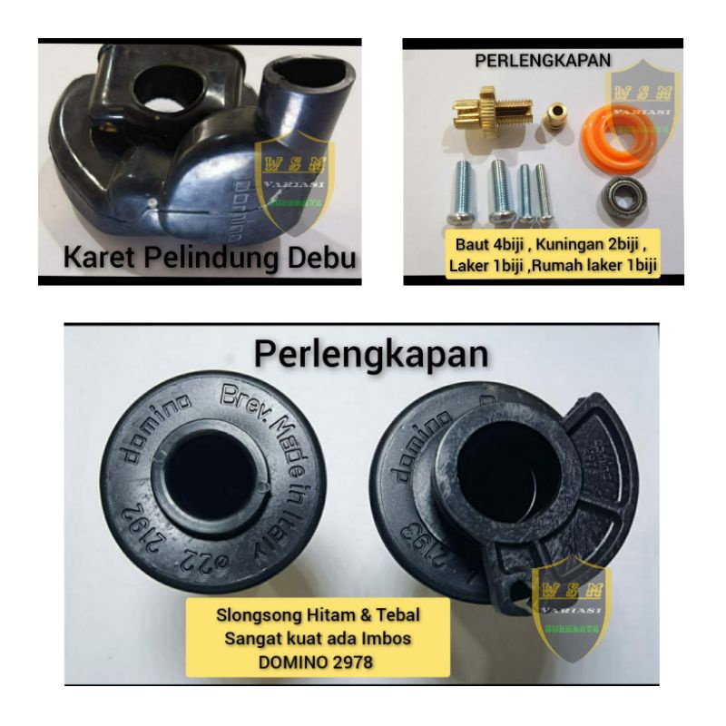 Gas Spontan Domino Bearing 1 Kabel Universal Klx,Bf,Crf,RxKing,Jupiter,Mx,Satria,Fu,Ninja,Tiger,Byson,Supra,megapro,tiger,ktm,cbr,cbr150,revo,vega,zr,ninja,r,rr,dtracker, crf, klx 150 bf,r15,r25,Dll    By Mega_Racing