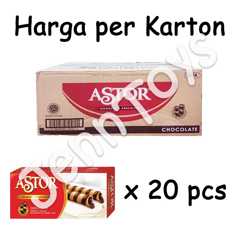 JennToys - Makanan Wafer Coklat Biskuit MAYORA ASTOR 150gr KARTON