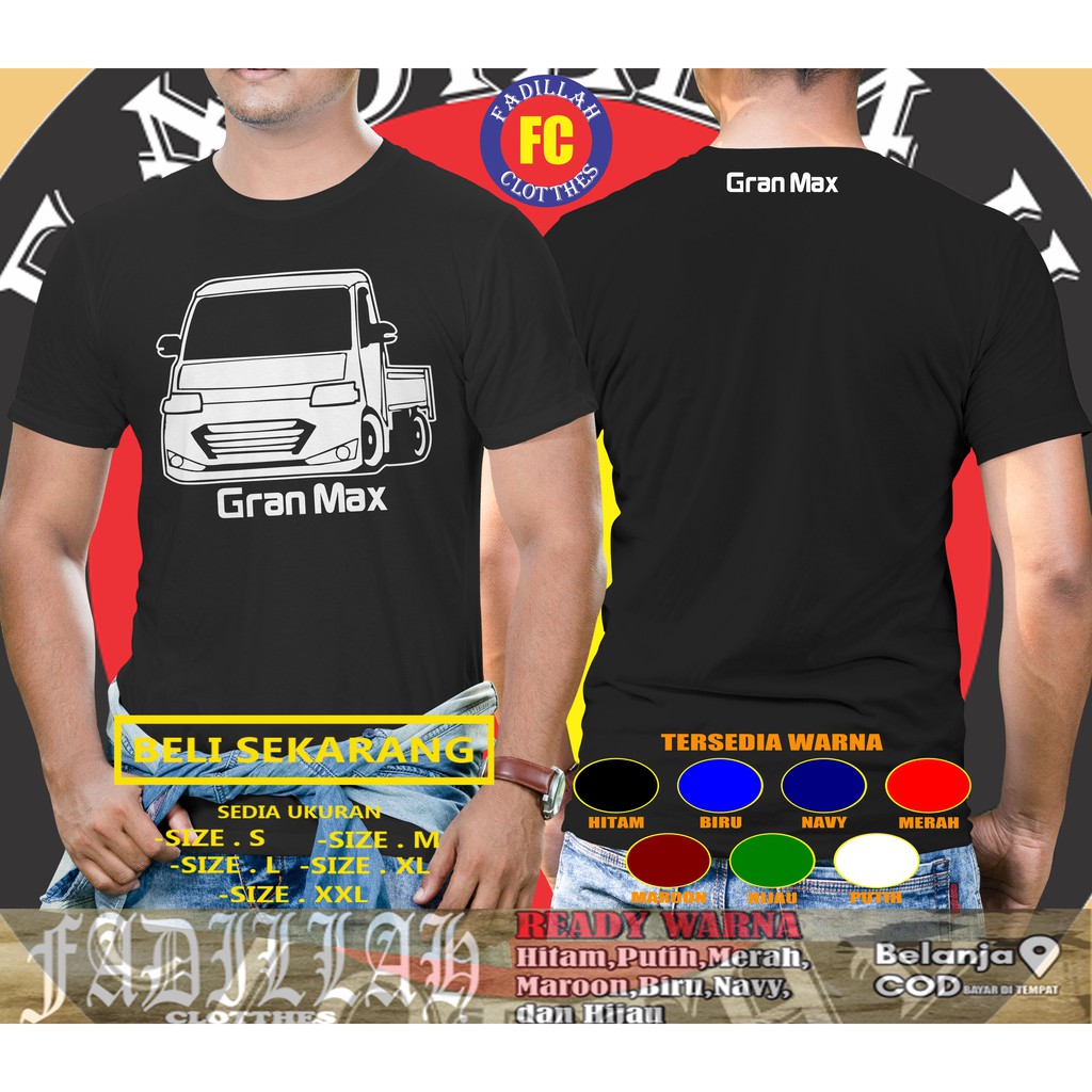 Kaos Mobil Daihatsu Granmax Pickup Racing Baju Otomotif