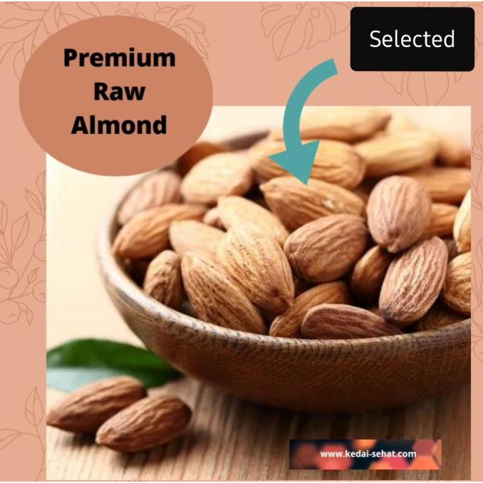 

Raw Almonds (Almond Mentah) 1kg