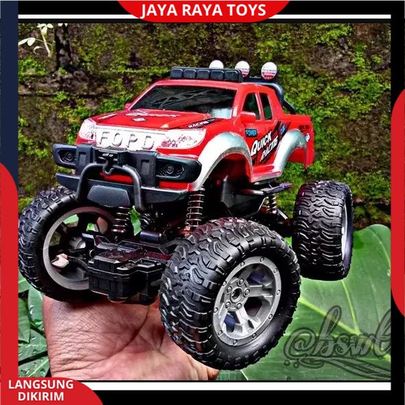 Mobil Remote Control Offroad Rc Car Rock crawler Sand Monster QUICK NEW J06 Suspensi Aktif Baterai Cas