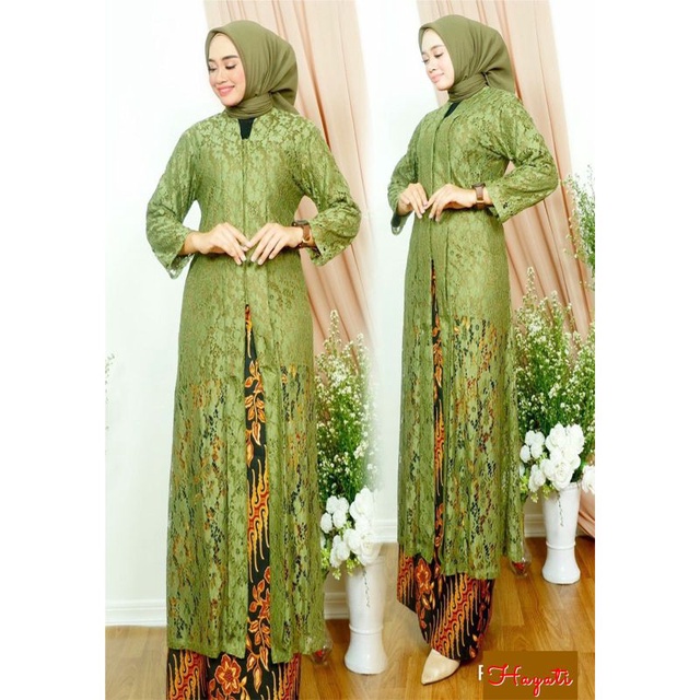 Set Rok Kebaya Hayati//Kebaya Wisuda//Kebaya Brukat//Kebaya Kondangan
