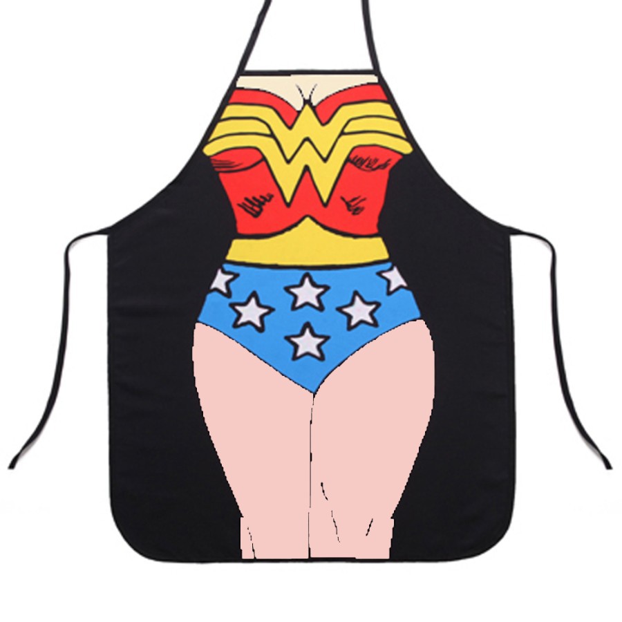 Celemek Lucu Funny kitchen Apron cooking Superhero