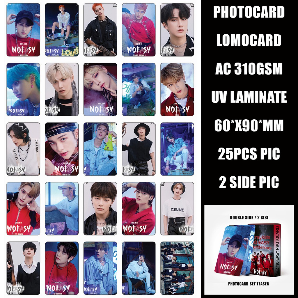 (2 SISI) PHOTOCARD STRAYKIDS NOT EASY PREMIUM