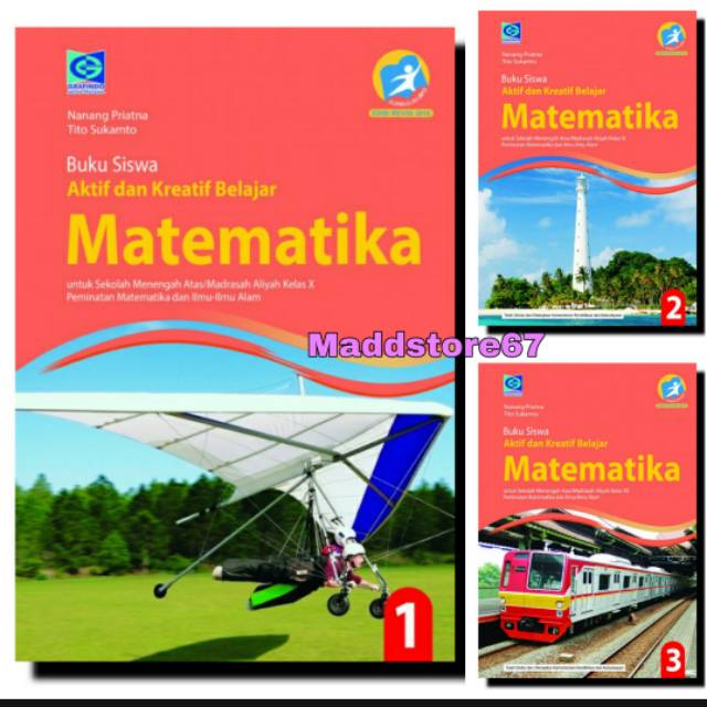 BUKU MATEMATIKA untuk SMA MA kelas 10 11 12 kurikulum 2013visi 2016 peminatan GRAFINDO