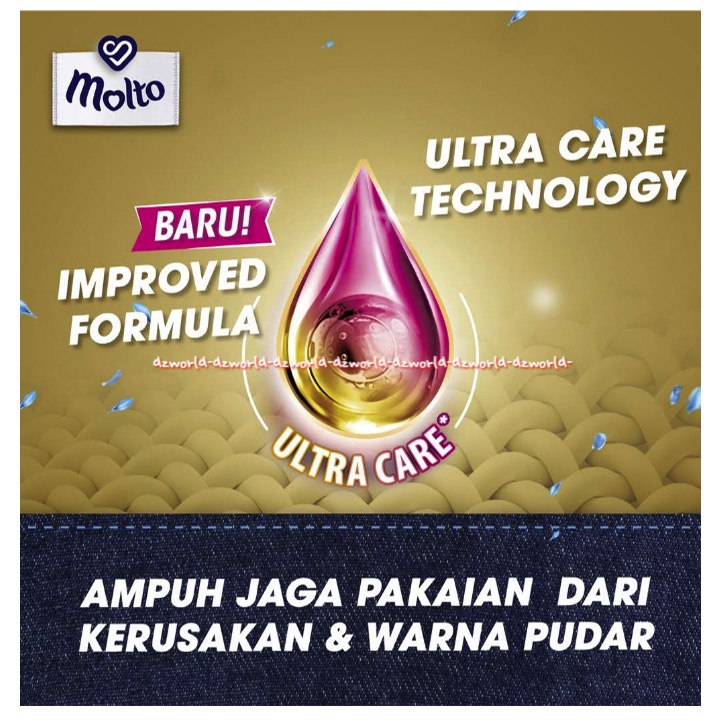 Molto Eau De 720ml Parfum Bunga Prancis Elegant Pewangi Pakaian Refill Pelembut Pewangi Pakaian Mollto Ungu