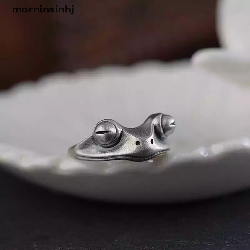 Mornin Cincin Model Terbuka Desain Katak Gaya Retroelegan Untuk Wanita