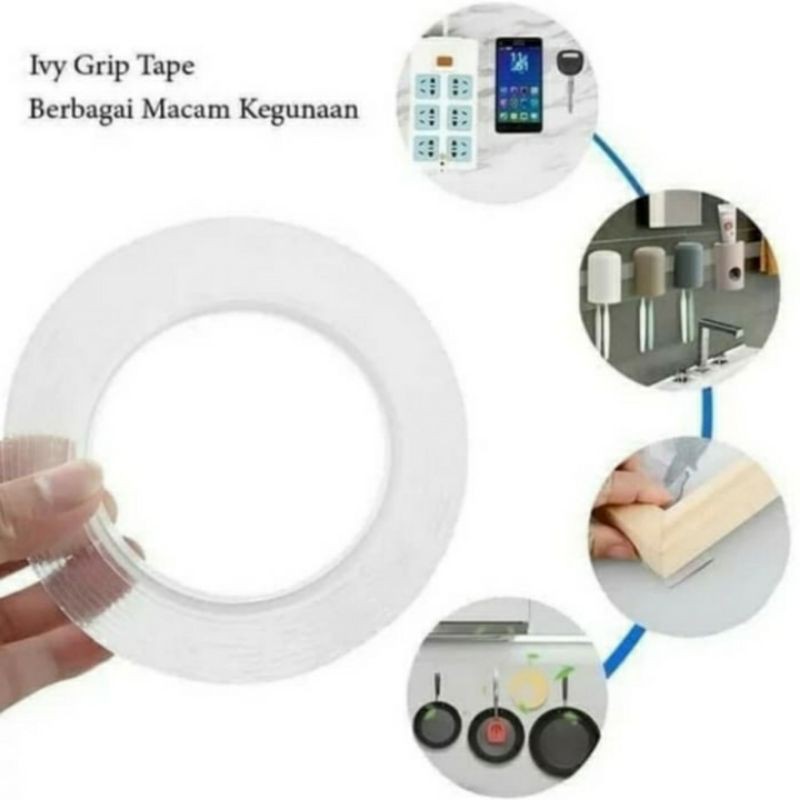 

Lvy grip nano grip tape dounle tape multifungsi solasi tape 5cm