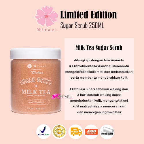 MIRAEL Sugar Scrub x CHATIME LIMITED EDITION 250ML [ORANGE TEA | MILK TEA]