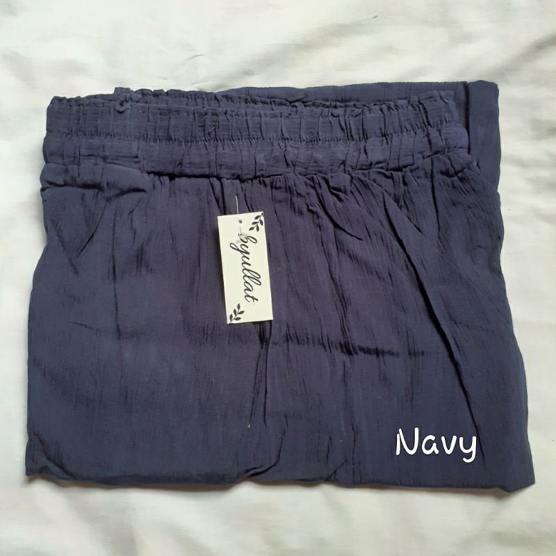 RUBY CRINKLE CULLOTE / CELANA KULOT CRINKLE PREMIUM-Navy