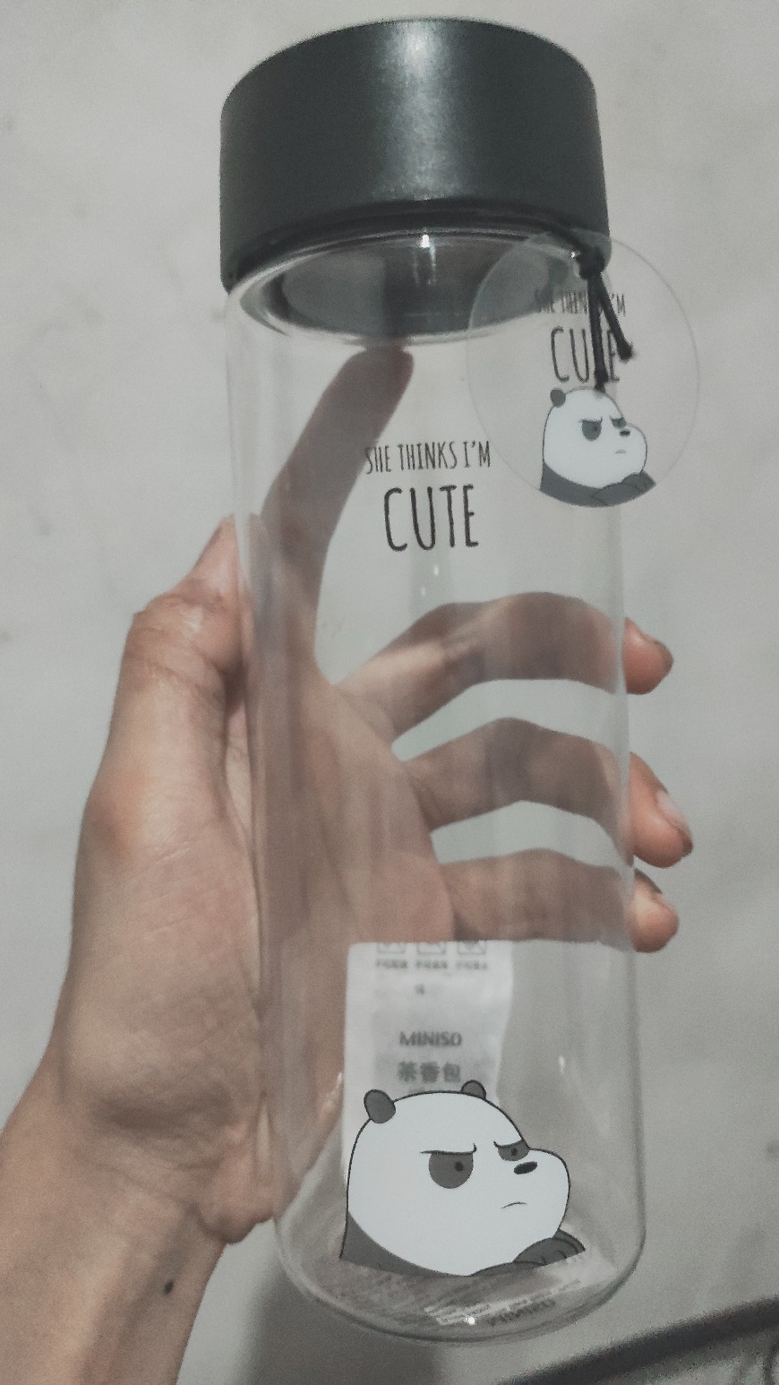 Original Miniso - Botol Minum We Bare Bears Water Bottle