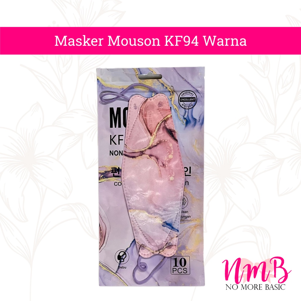 Masker Mouson KF94 Warna 1 Box Isi 10 pcs Medical Mask Masker Kesehatan