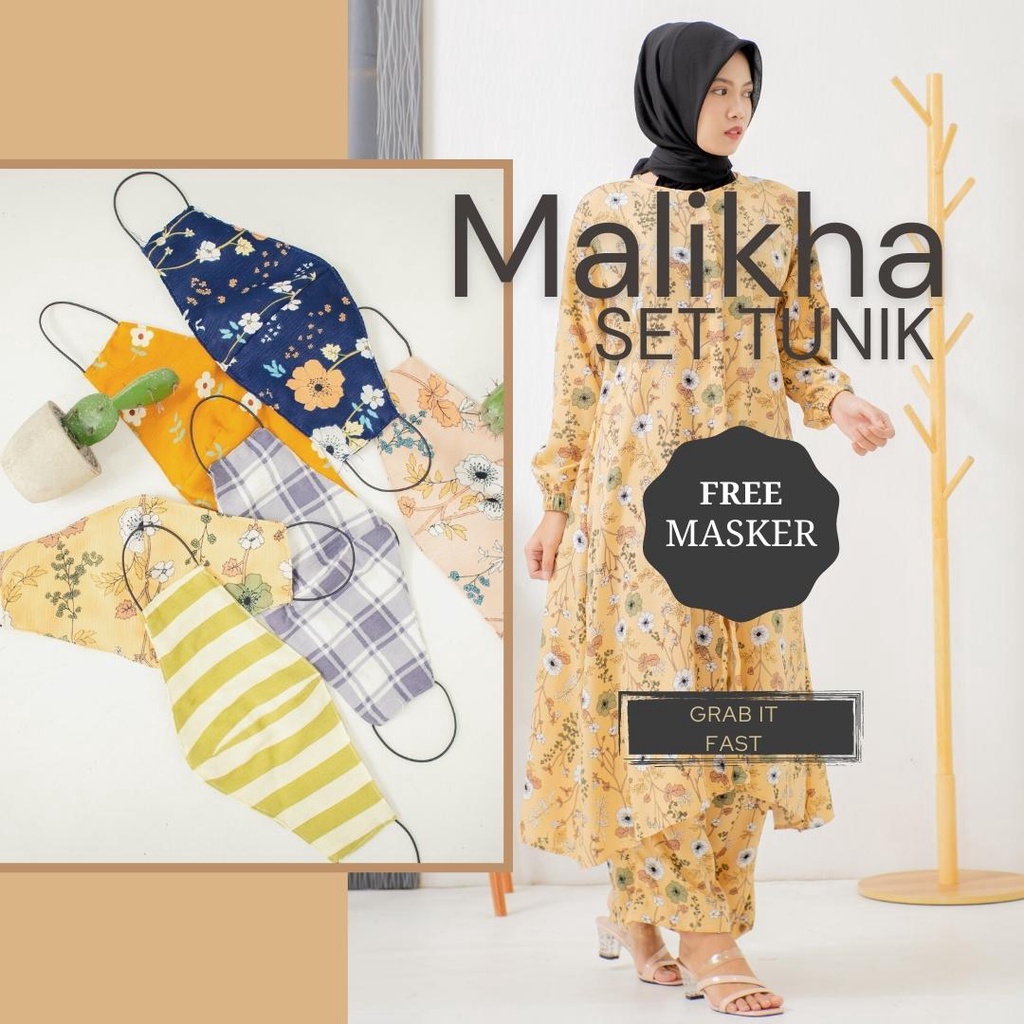 MALIKHA Set Tunik By Ademin Co 2 in 1