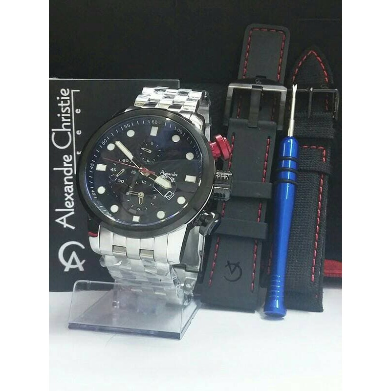 JAM TANGAN PRIA ASLI Jam Tangan Alexandre Christie AC 6163 Pria Original I TERLARIS I TERMURAH