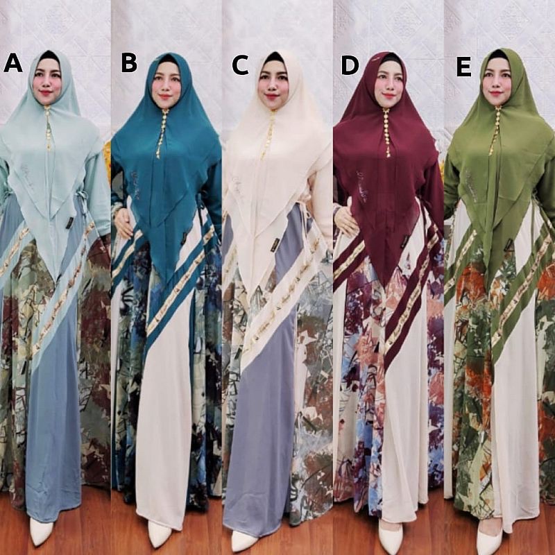 Set / Stelan Kulot Jeans Ori TRQ / MARRIZA SERIES BY AZZAHRA (PO 25 FEBRUARI)