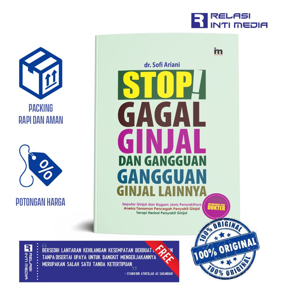 Buku STOP GAGAL GINJAL DAN GANGGUAN GANGGUAN GINJAL LAINNYA - dr. Sofi Ariani