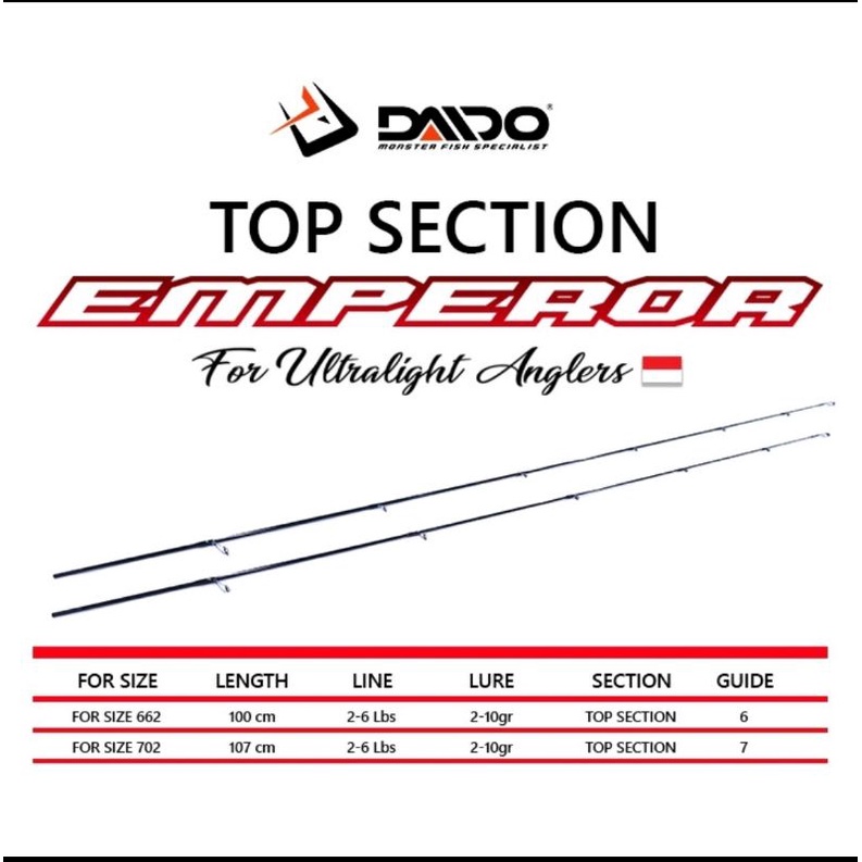 UJUNG JORAN DAIDO EMPEROR ULTRALIGHT /Blank Emperor/ Top Section Emperor
