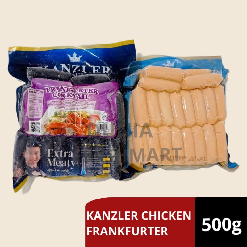 

KANZLER FRANKFURTER COCKTAIL SOSIS AYAM COCKTAIL SOSIS PESTA EXTRA MEATY TANPA PENGAWET 500GRAM KENZLER FRANKFURTER SOSIS KENZLER SOSIS KANZLER