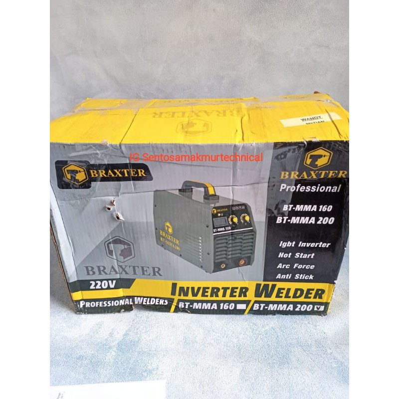 BRAXTER BT MMA 200 Inverter Trafo Las Digital Welding Machine MMA200