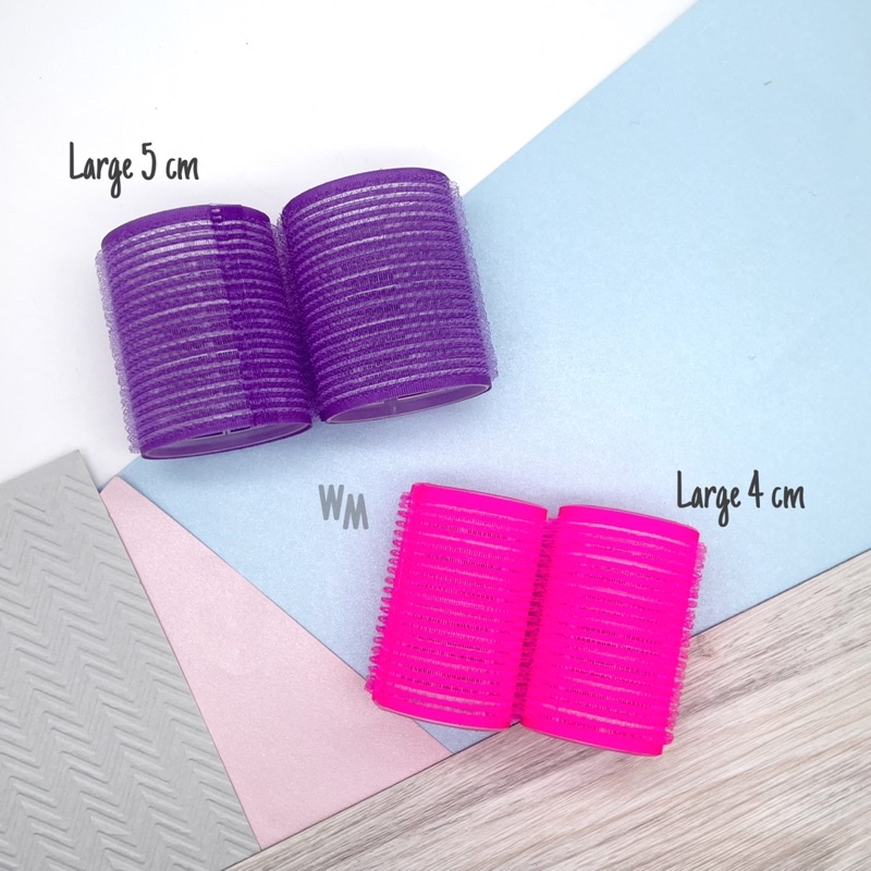 2PCS LARGE Roll Rambut Tempel Hair Curler Rol Gulungan 2PCS LARGE Roll Rambut Tempel Hair Curler Rol Gulungan