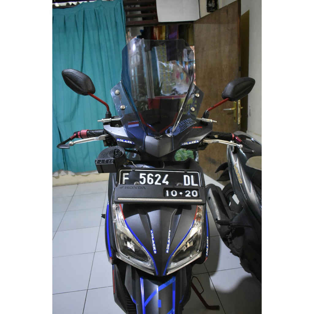 Windshield Winsil Visor Penahan Angin Honda Beat Street Pop Fi Injeksi Karburator ESP Shopee Indonesia