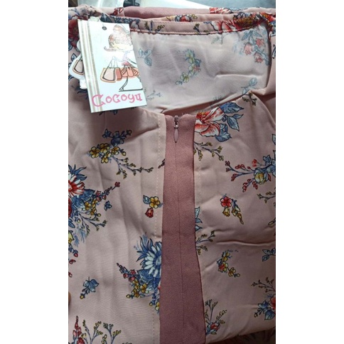 Gamis mix Outer nyatu warna Pink Nude