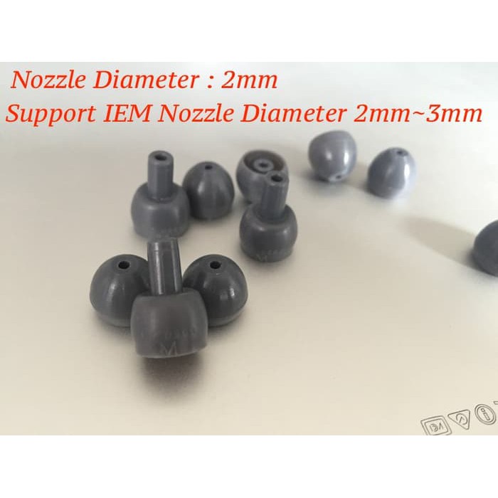 (Nozzle Kecil : 3mm) Original Shure SE535 Eartips Replacement Se215