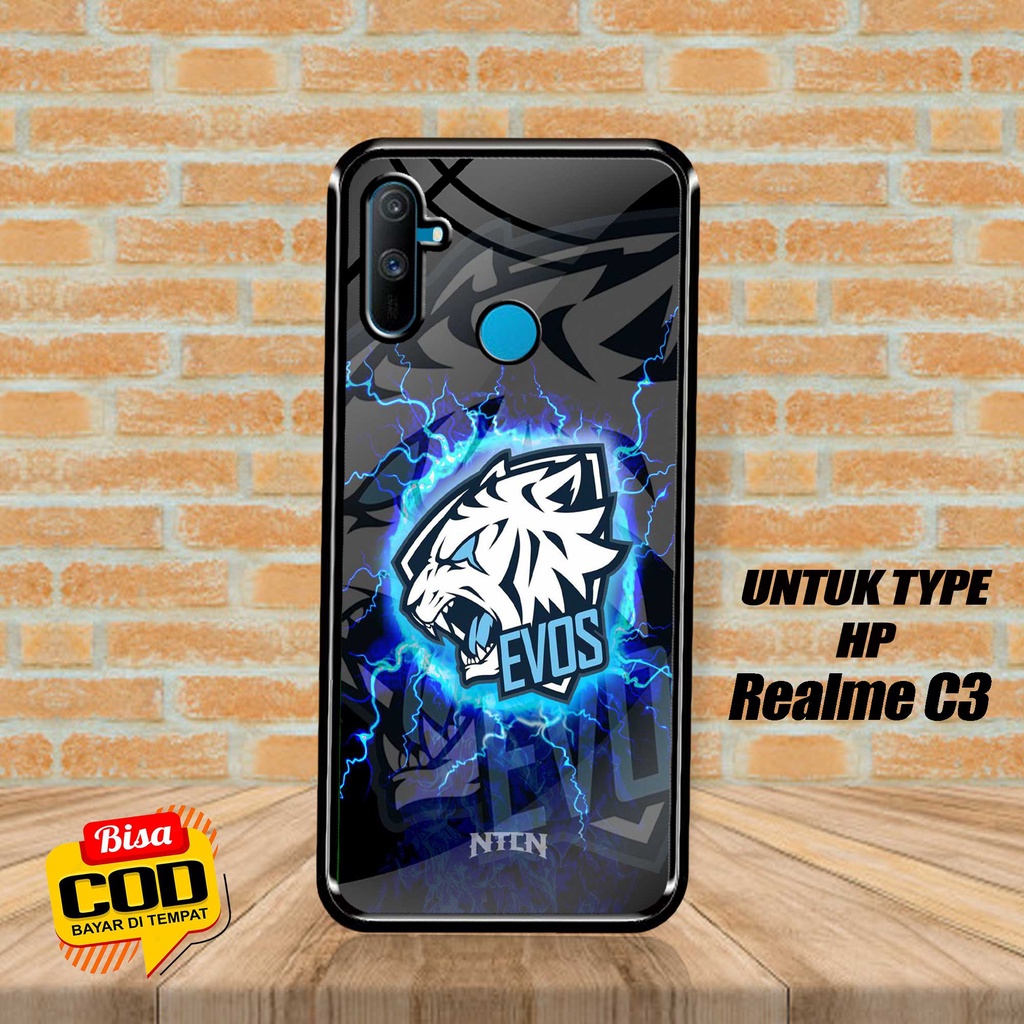 SRC Case Hardcase REALME C3 Motif evos esport Glossy 2D Terbaru Casing REALME Sarung Hp REALME Softc