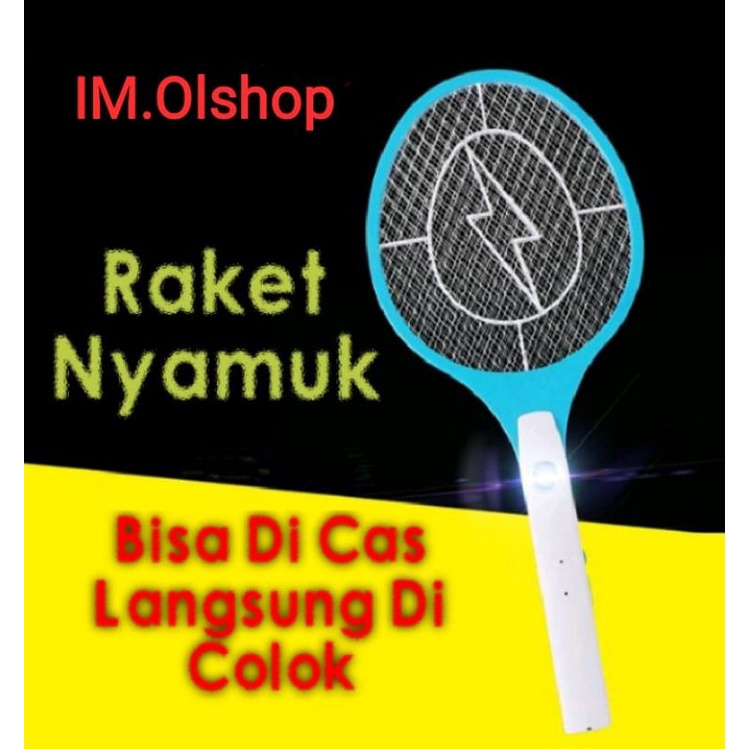 Raket Nyamuk Cas Hemat Tanpa Baterai Anti Nyamuk Mosquito Electrik⭐IM.Olshop⭐