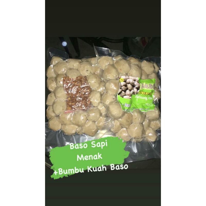 

Baso Sapi Menak + Bumbu Kuah Baso